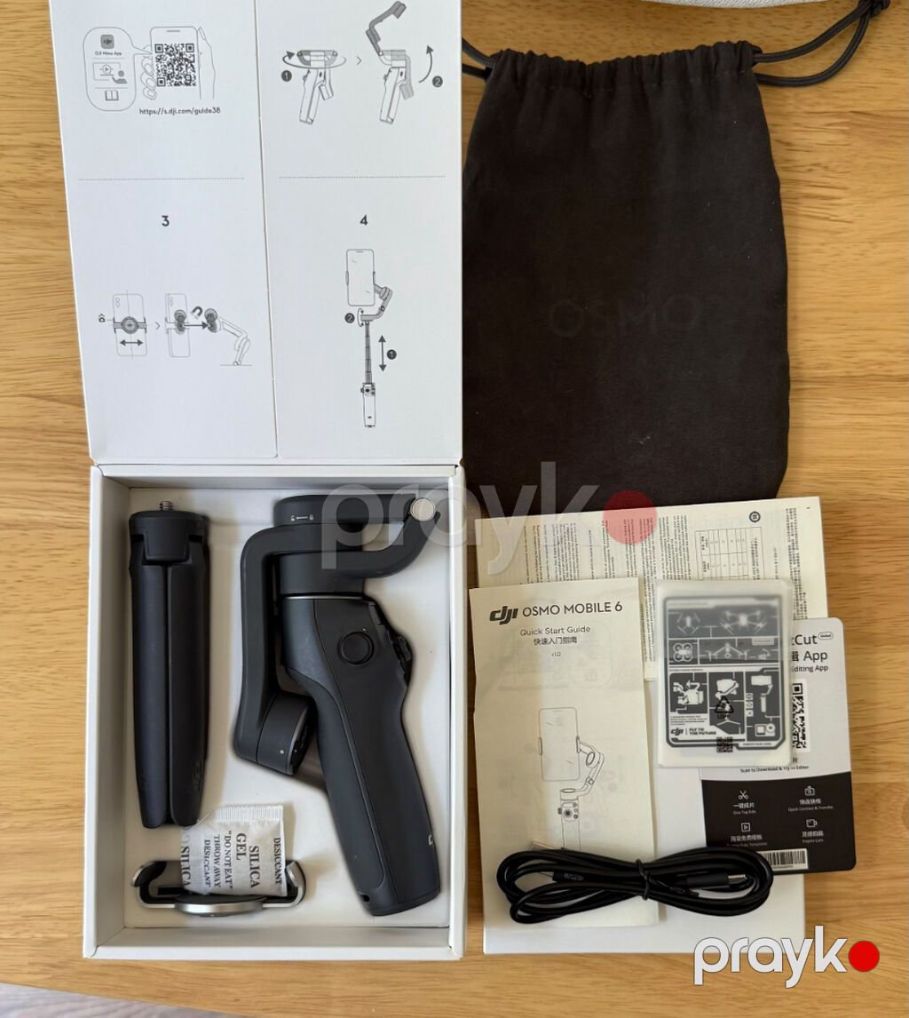 DJI Osmo Mobile 6 – Əla vəziyyətdə, tam komplekt DJI Osmo Mobile 6 — Tripod, steadicam, video işıq, Sumqayıt (2)