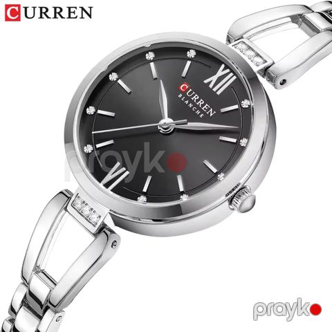 Qadın qol saatı Curren 9092 silver black — Bakı