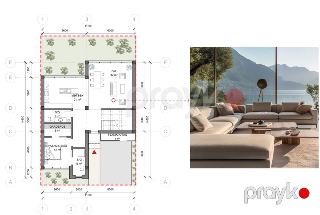 Satılır 6 otaqlı həyət evi/bağ evi 391.3 m² — Ev, villa, Bakı (9)
