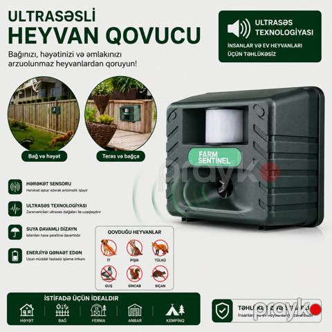 Ultrasəsli heyvan qorxuducusu 200 m² — Bakı