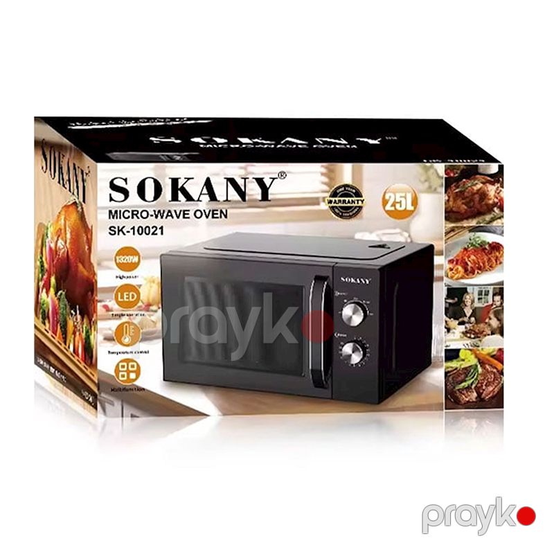 Sokany SK-10021 1320W Mikrodalğalı Soba – 25L Həcm, Sürətli və Asan İstifadə — Mikrodalğalı sobalar, Bakı (2)