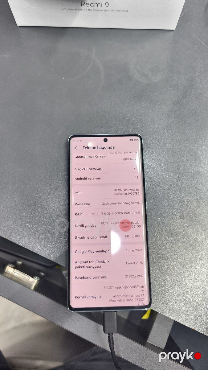 Honor X9a Emerald Green 128GB/6GB — Smartfonlar, Bakı (3)
