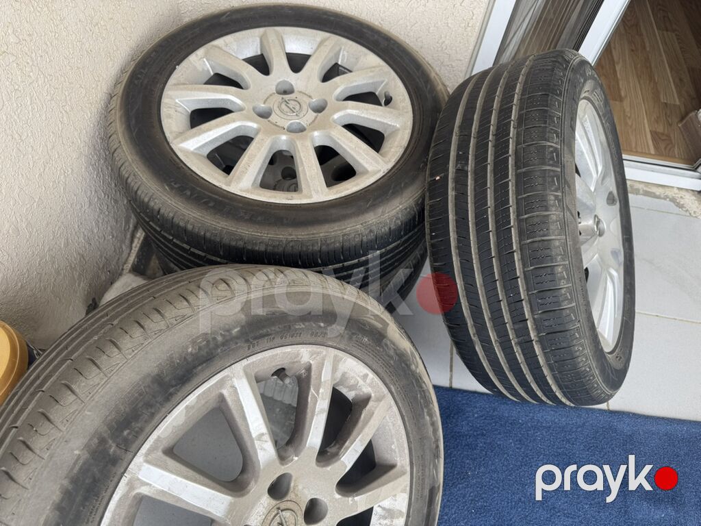 Opel orijinal yüngül lehimli disklər və təkər dəsti Ela vezyetdedir — Diskləri, Bakı (5)