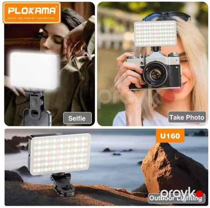 Plokama U160 Pro RGB Portativ LED İşıqlandırıcı 2700-6500K, 2000mAh — Ev texnikası, Bakı (2)