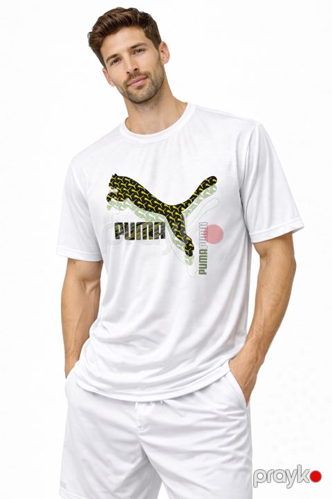 Kişilər üçün futbolka T6, ağ, poliester, ölçü 4XL — Bakı