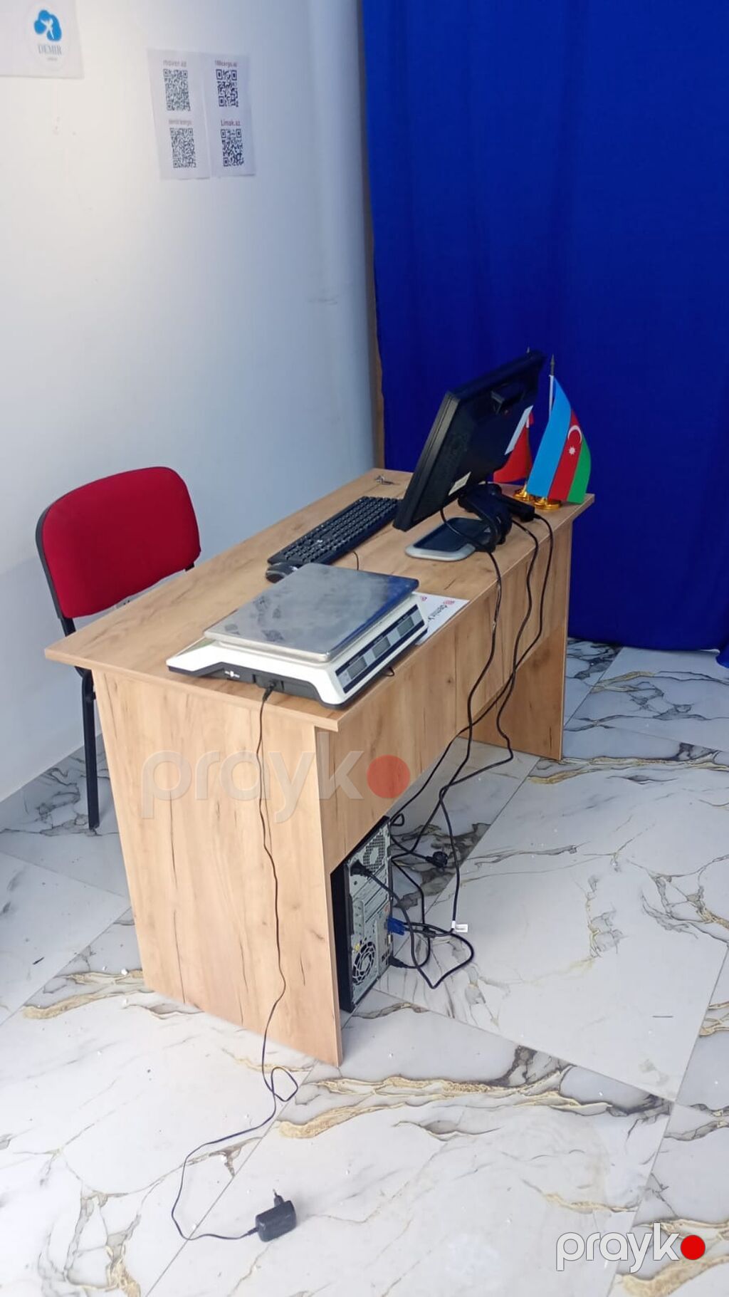 Mebel dəsti – ofis üçün - Material: ağac naxışlı laminat/LDSP (isti — Ofis mebeli, Masazır (2)