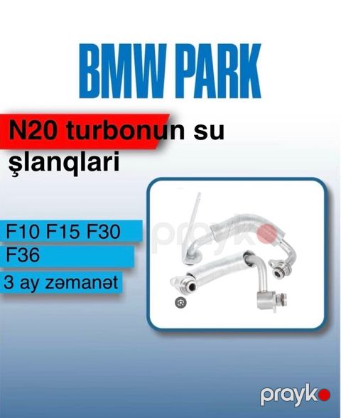 "BMW F10, BMW F30, BMW N20" mühərrikin turbonun su şlanqı — Bakı