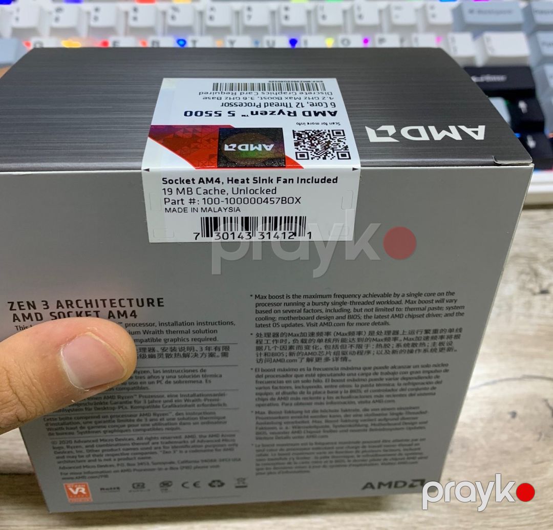 Prosessor AMD Ryzen 5 5500 — Kompüterlər və noutbuklar, Bakı (3)