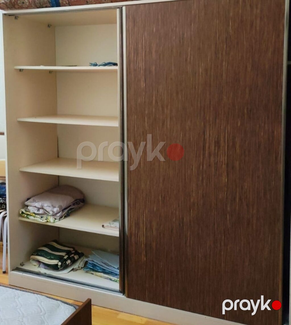 İki qapılı sürgülü dolab - Material: laminat/LDSP, ağ daxili hissə — Şkaflar, Xırdalan (2)