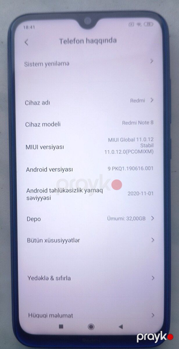 Xiaomi Redmi Note 8 Nebula Purple 32GB/3GB — Smartfonlar, Lənkəran (2)