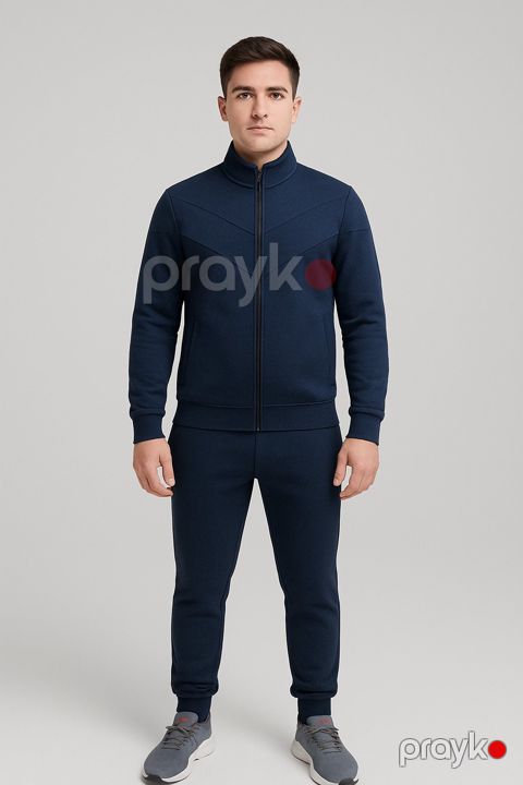 Kişilər üçün idman kostumu 12015, göy, parça, ölçü M — Bakı