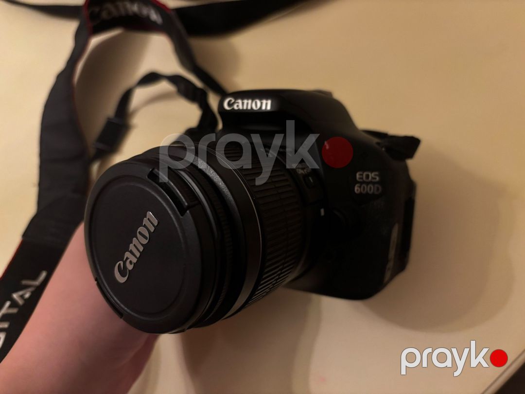 Fotoaparat Canon EOS 600D + 18-55mm IS II Lens — Foto və video texnikası, Bakı (2)