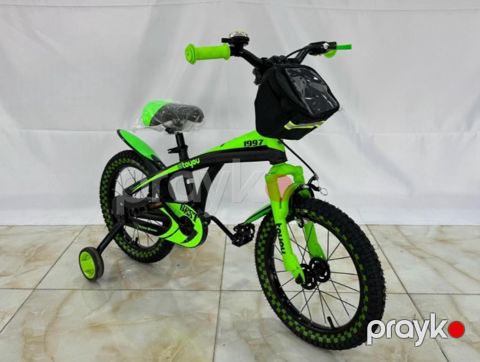 Uşaq velosipedi BB-665 20", 8-11 yaş, qabaq çanta, yaşıl — Bakı