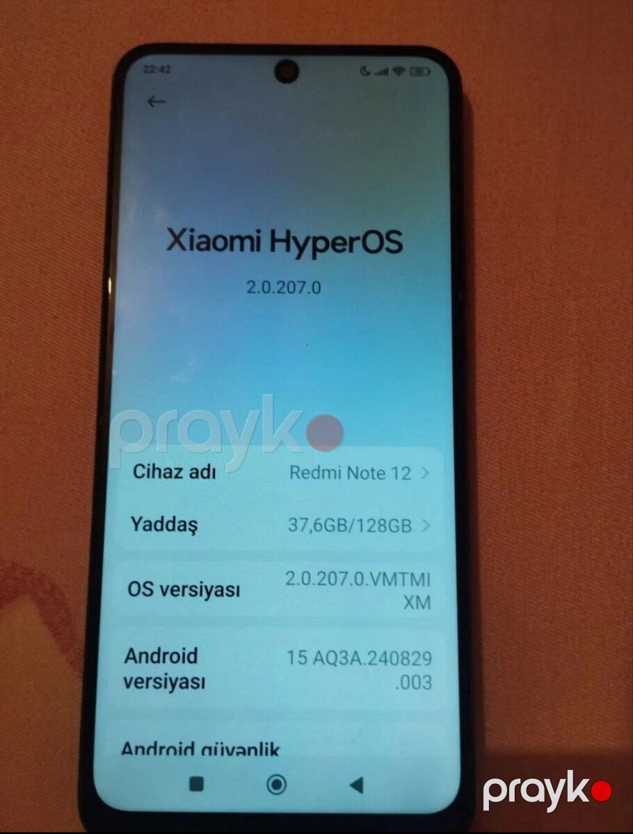 Xiaomi Redmi Note 12 (4G) Onyx Gray 128GB/8GB — Smartfonlar, Bakı (2)