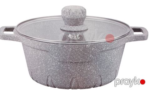 Qazan Elif EL71340-boz, 40 sm, qranit, boz — Bakı