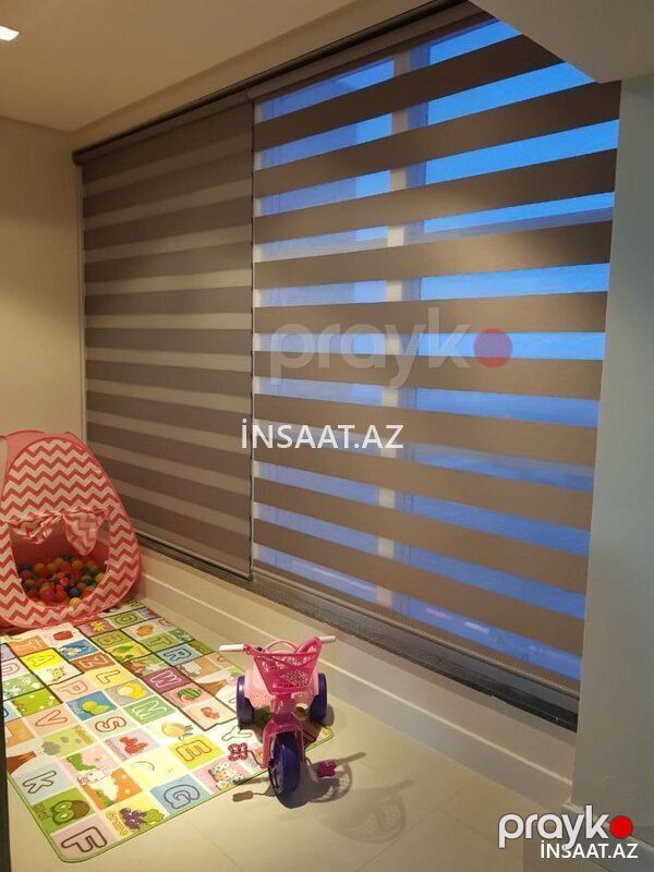 Zebra pərdə jaluz — Pəncərələr, qapılar, balkonlar, Bakı (4)