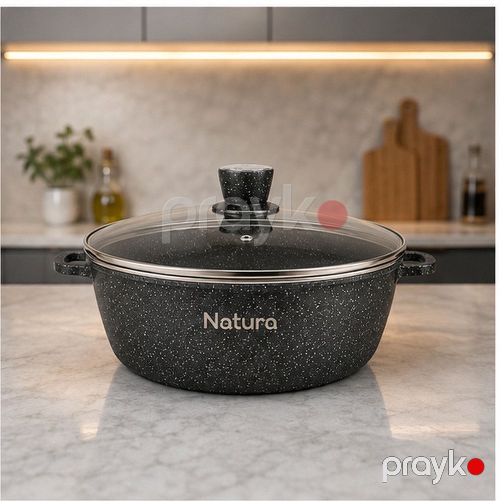 Qazan qapaq ilə 10621, alüminium, 40 sm, 17000 ml — Mallar, Bakı (2)