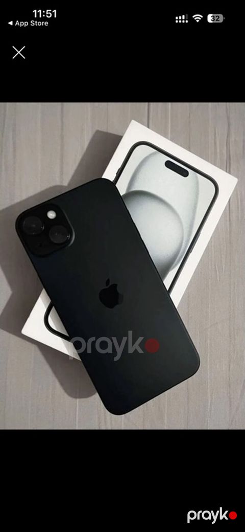 IPhone 15, 128 GB, Qara, Face ID — Gəncə