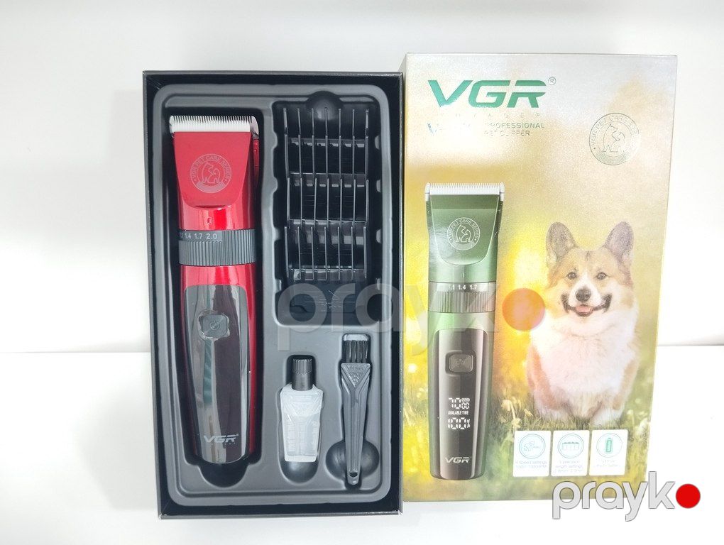 İt pişik qırxan "VGR 240 1500mAh 4 speed 7000RPM Cord/Cordless" — Heyvan malları, Bakı (7)