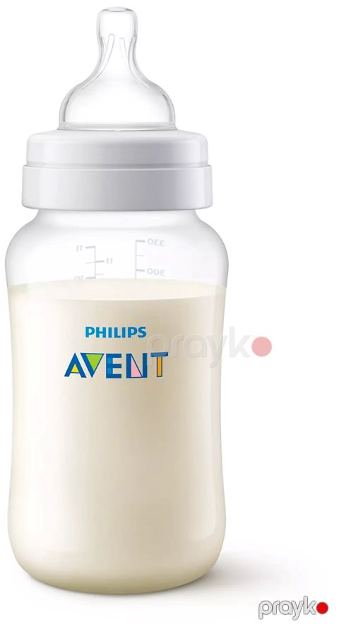 Qida şüşəsi Philips Avent Anti-colic, silikon/polipropilen, 3 m+, 330 ml — Bakı