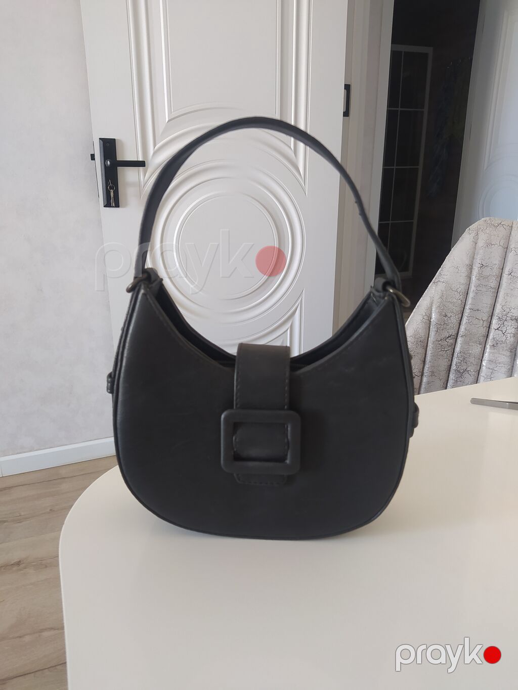 Qara rəngli qadın çantası – çiyin/əl üçün mini hobo model - Korpus — Çantalar, çamadanlar, cüzdanlar, Bakı (2)