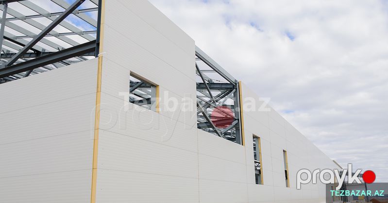 50 mm daş yunu sendviç panel – yanğına davamlı izolyasiyalı — Tikinti blokları, kərpic və panellər, Bakı (3)