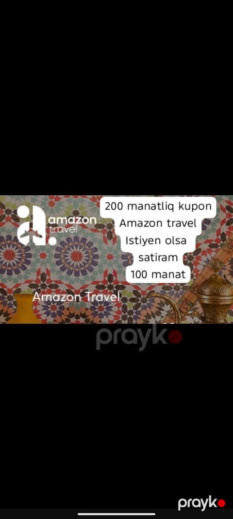Amazon travel 200 manatlıq kupon — Bakı