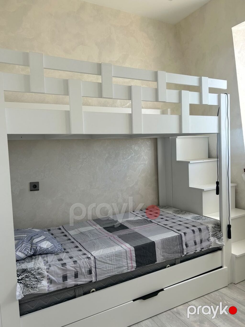 Uşaq/tony yataq otağı üçün modul mebel dəsti - Rəng: ağ (minimalist — Uşaq mebeli dəstləri, Bakı (2)