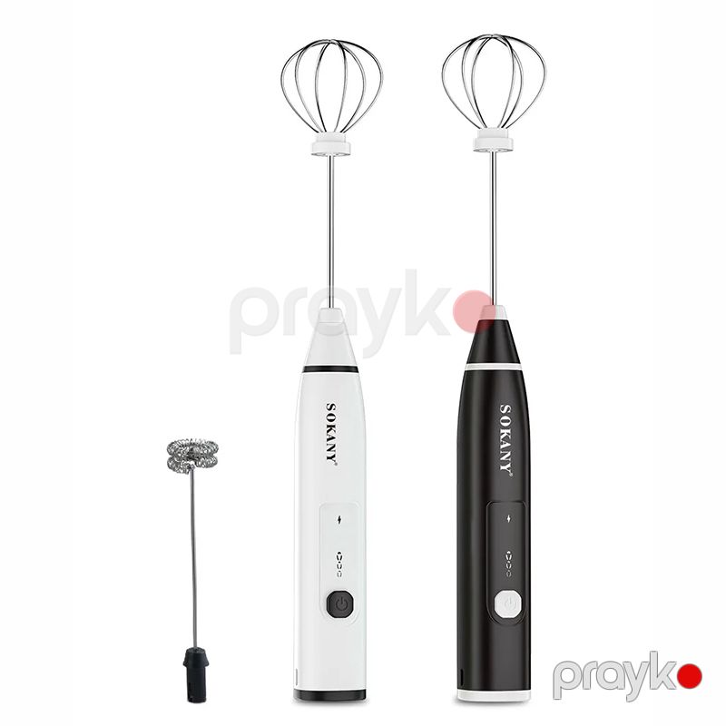 Sokany SK-1772 Çoxfunksiyalı Elektrikli Əl Mikseri – Süd, Qəhvə və Yumurta üçün Güclü Çırpıcı (1200mAh) — Blenderlər, xırdalayanlar və mikserlər, Bakı (3)