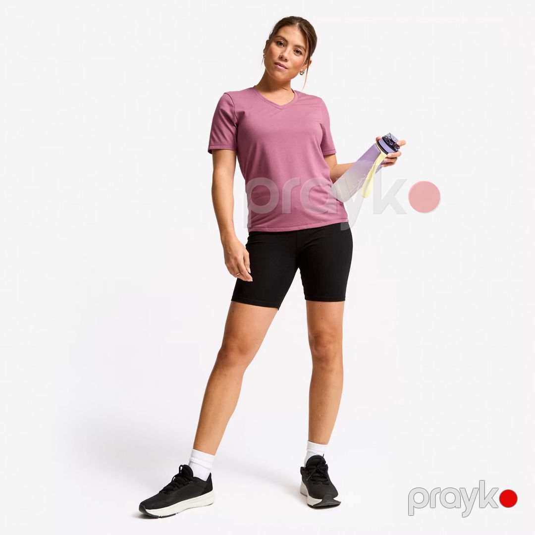 Futbolka qadınlar üçün Decathlon 8948539, qara, pambıq/poliester, ölçü XL — Mallar, Bakı (2)