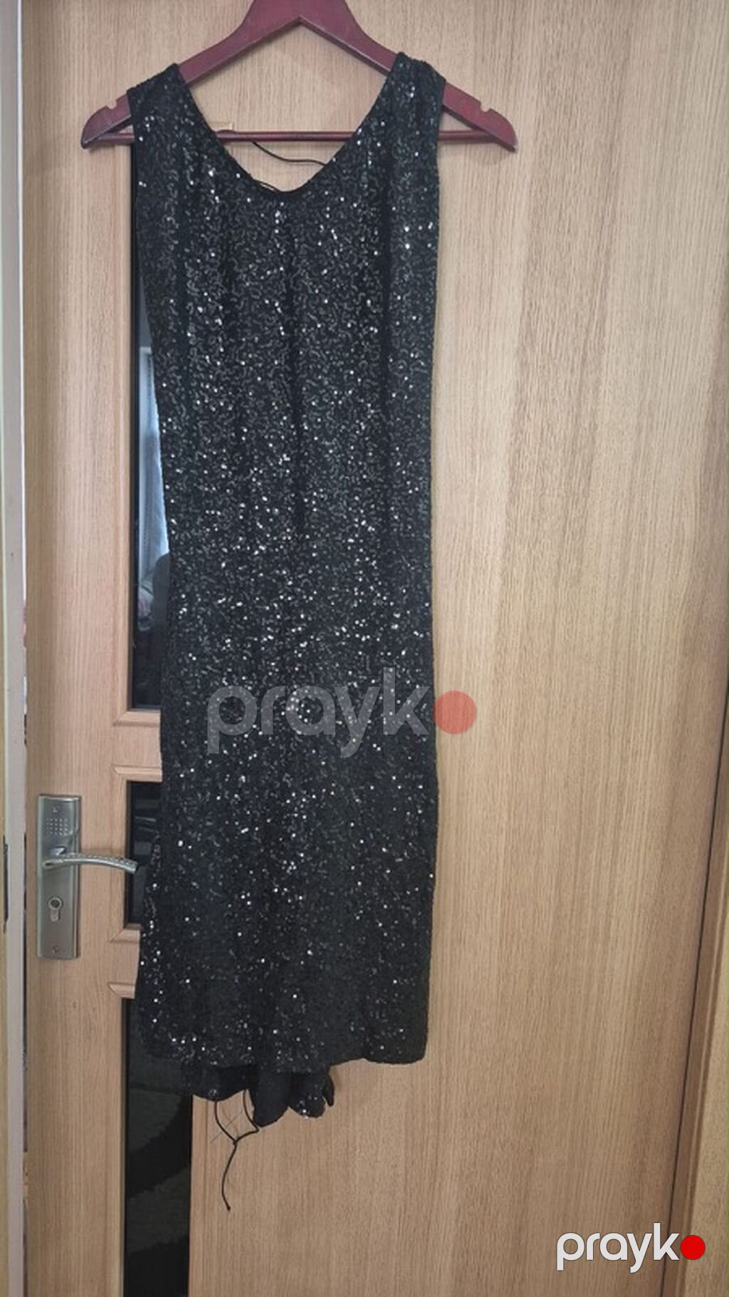 Şənlik və gecə üçün geyimlər dəsti 1) Qara payetli kokteyl donu — Axşam paltarları, Bakı (2)