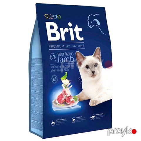 Quru yem Brit Premium by Nature Cat Sterilized Lamb sterilizasiya olunmuş pişiklər üçün 1 kq — Bakı