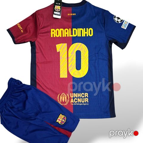 İdman kostyumu azarkeşlər üçün Barcelona Ronaldinho Retro, ölçü S — Bakı