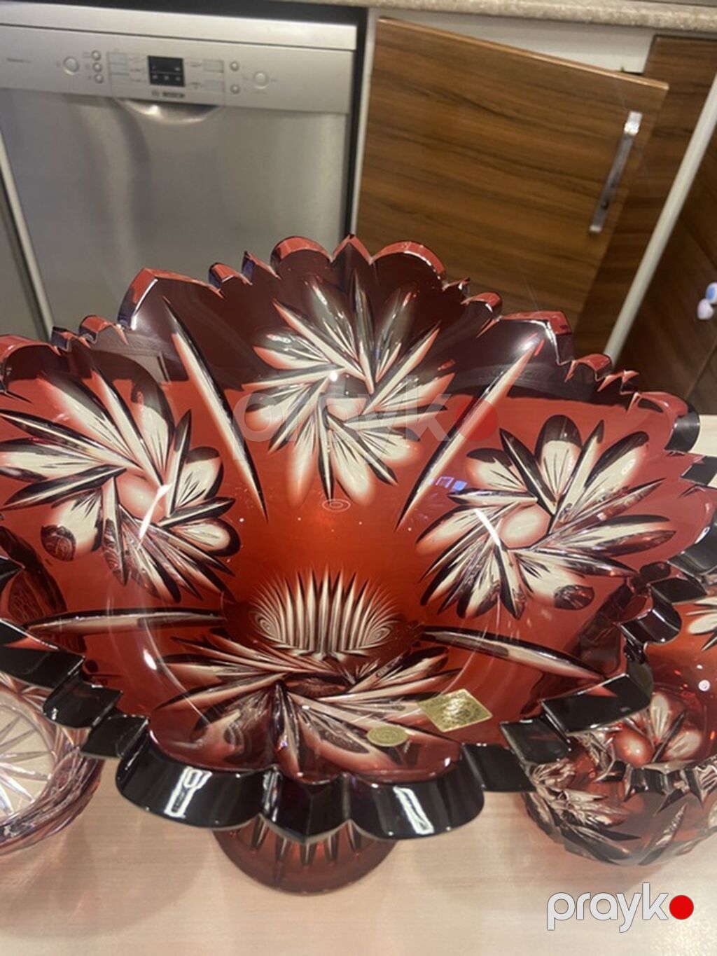 Bohemia Caesar Crystal kəsim kristal qab dəsti - İstehsal: Çexiya — Süfrə qabı, Bakı (4)