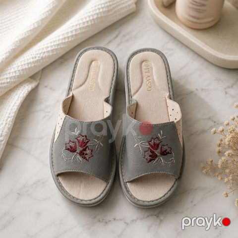 Tərlik qadınlar üçün TD013, boz, eko dəri/tekstil, ölçü 40-41 — Bakı