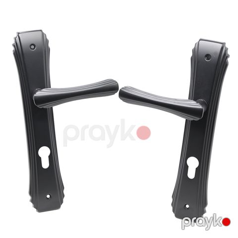 Qapı qolu safe/m aynalı 85X mat qara V007 — Bakı