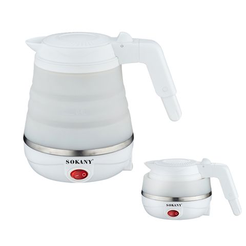 Sokany SK-614 - Mini Qatlanan Elektrikli Silikon Səyahət Çaydanı — Bakı