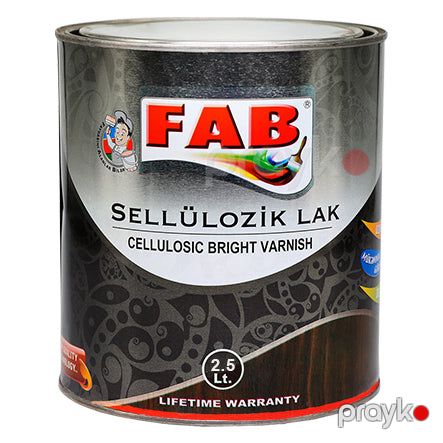 Fab sellülozik parlaq vernik 2,5 l