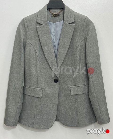 Qadınlar üçün pencək J0112626, boz, pambıq, ölçü M — Bakı