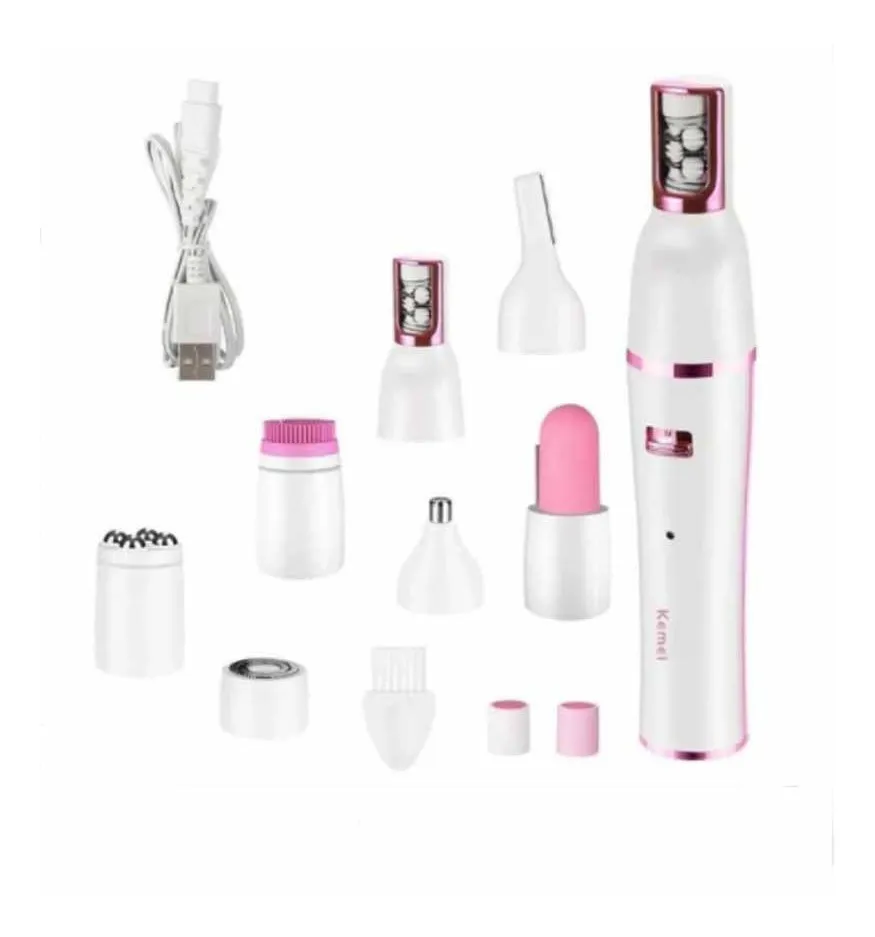 Kemei 7-si-1-də Çoxfunksiyalı Epilyator – Üz və Bədən üçün Elektrikli Depilyasiya Aparatı (Tam Set) — Usturalar, trimmerler və epilyatorlar, Bakı (2)