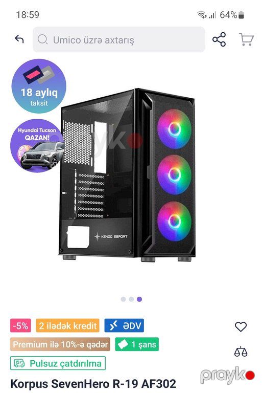 Custom Gaming PC Desktop Computer — Masaüstü kompüterlər, Bakı (9)