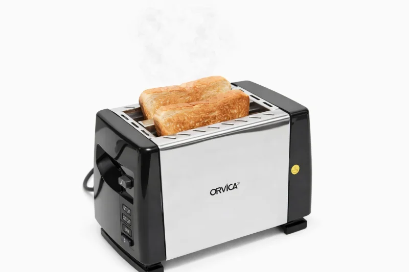 Toster Orvica ORM-1572 Silver — Etrend.az — Toasters and waffle makers