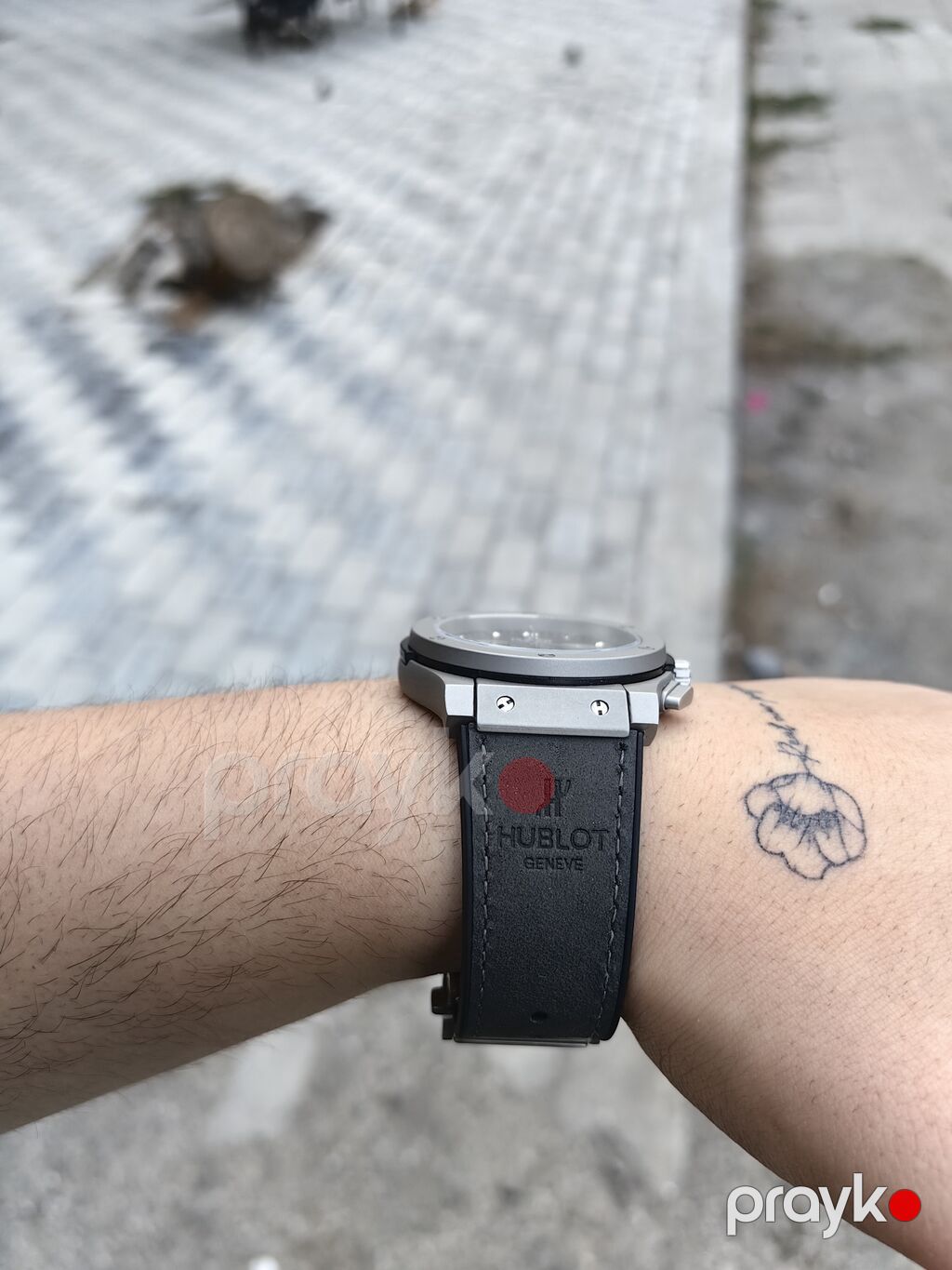 Hublot saatı, təptəzədir, qarantiyası da var. Tam mexaniki, qoldan — Qol saatları, Bakı (10)