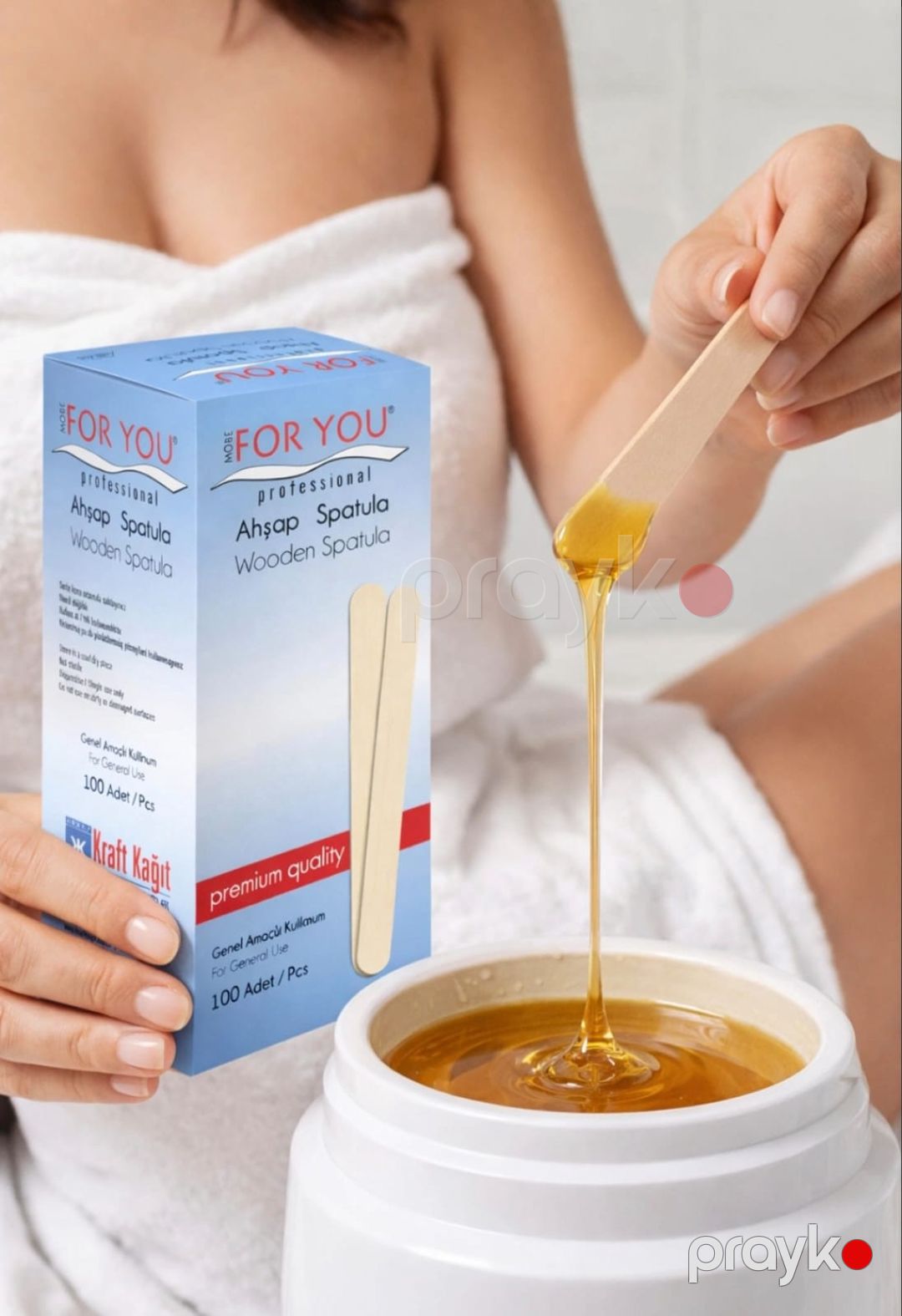 Depilyasiya üçün birdəfəlik taxta spatulalar More For You 100 əd — Mallar, Bakı (2)