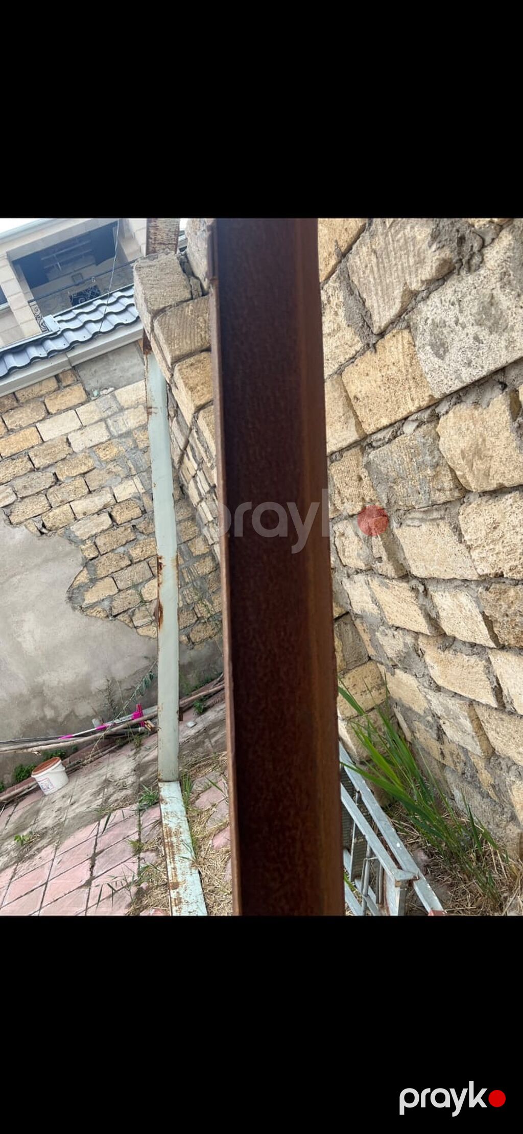 İşlənmiş Dəmir Həyət darvazası, Yana açılan, 350 m, Mexaniki, Qapı ilə, Kredit yoxdur, Ödənişli quraşdırma, Ünvandan götürmə — Pəncərələr, qapılar, balkonlar, Masazır (3)