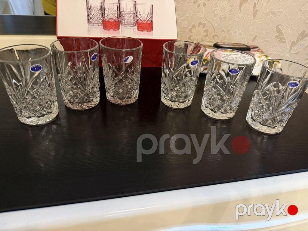 Stəkanlar, Xrustal, 6 ədədli dəst — Süfrə qabı, Digah (2)