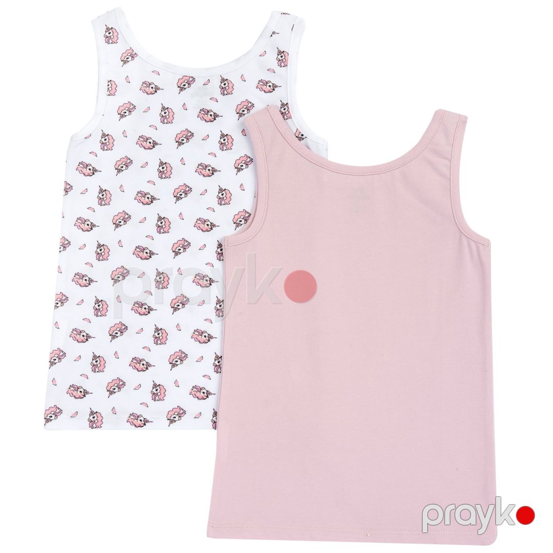Qızlar üçün 2 ədədli mayka dəsti Chicco 9101551000000-11, rəngbərəng, pambıq/elastan, ölçü 2 yaş — Mallar, Bakı (2)
