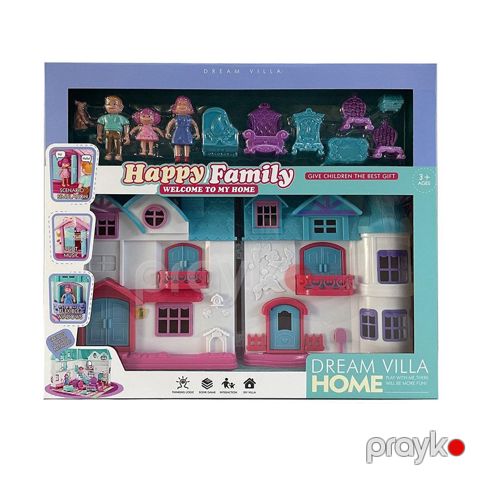 Kukla evi Happy Family HR45838, 3+ yaş, rəngarəng, Piramida10138 - Piramida10138 — Bakı