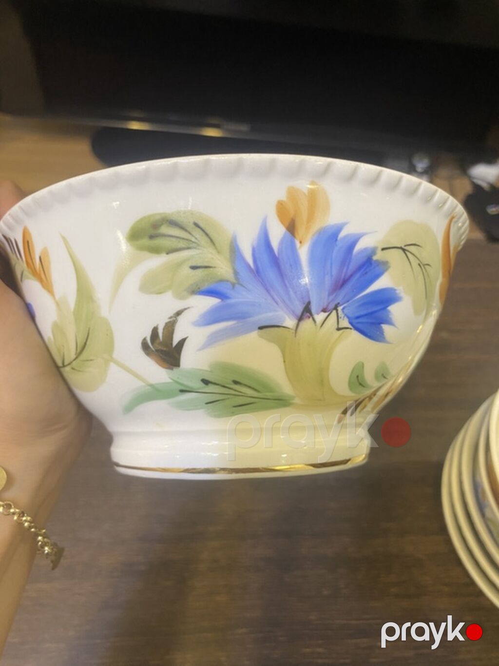 Məhsul: Porcelain kase dəsti Təsvir: qədimi kasa - Ümumi: 8 ədəd — Süfrə qabı, Sumqayıt (4)