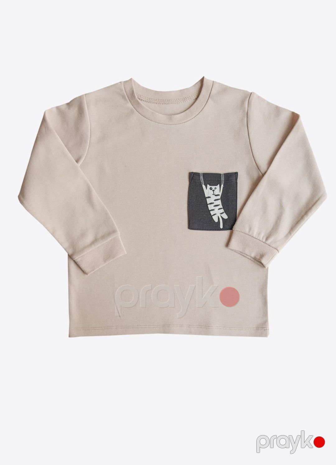 Oğlanlar üçün şalvarlı pijama dəsti Kitikate Organic Myron, bej, pambıq, ölçü 5-6 yaş — Mallar, Bakı (2)